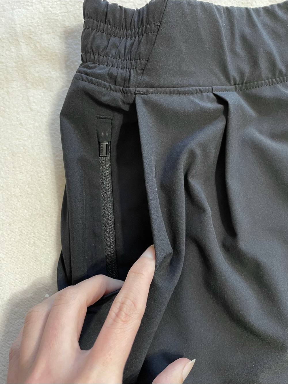 Athleta Brooklyn Wide Leg Crop Pants Black Elastic Waist Travel Athleisure - Picture 8 of 15